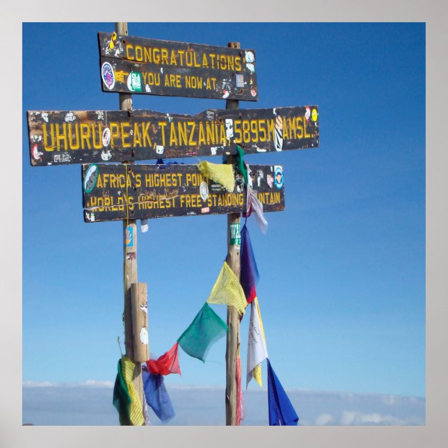 Poster du Kilimandjaro (Devant)