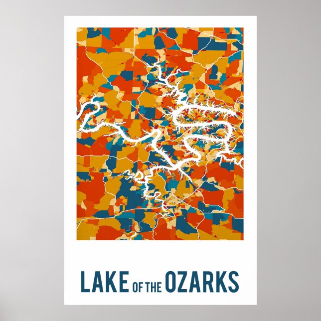Poster du lac des Ozarks (Devant)