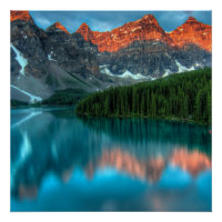 Poster du lac Mountain Blue Gaze