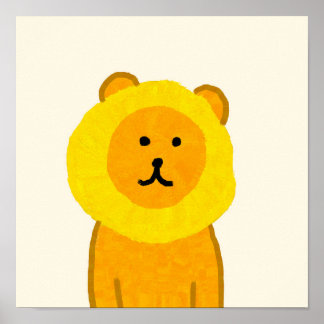 Poster du lion d'ananas