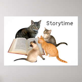Poster du livre de lecture de chats