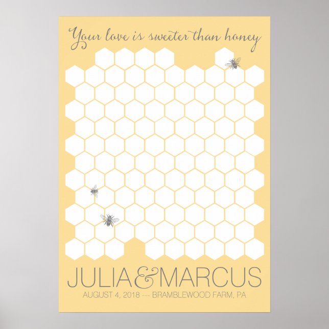 Poster du livre d'or de l'abeille sucrée - CHOISIR (Devant)
