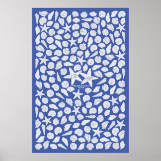 Poster du livre d'or Seashells - 200 espaces