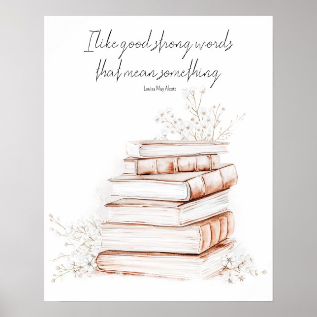 Poster du livre Good Strong Words | Louisa May Alc (Devant)