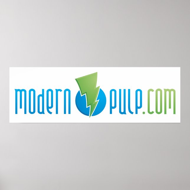 Poster du logo de la pâte moderne (Devant)