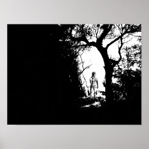 Poster du loup-garou en forêt