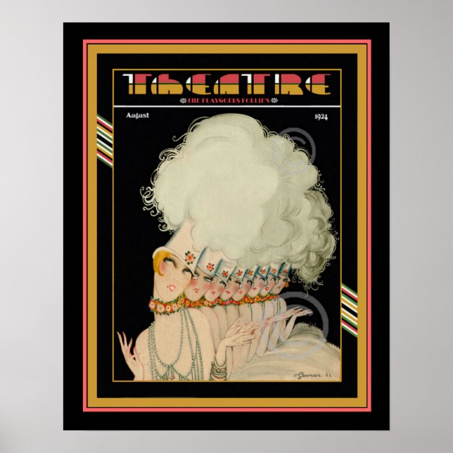 Poster du Magazine Art Déco Théâtre 16 x 20 (Devant)