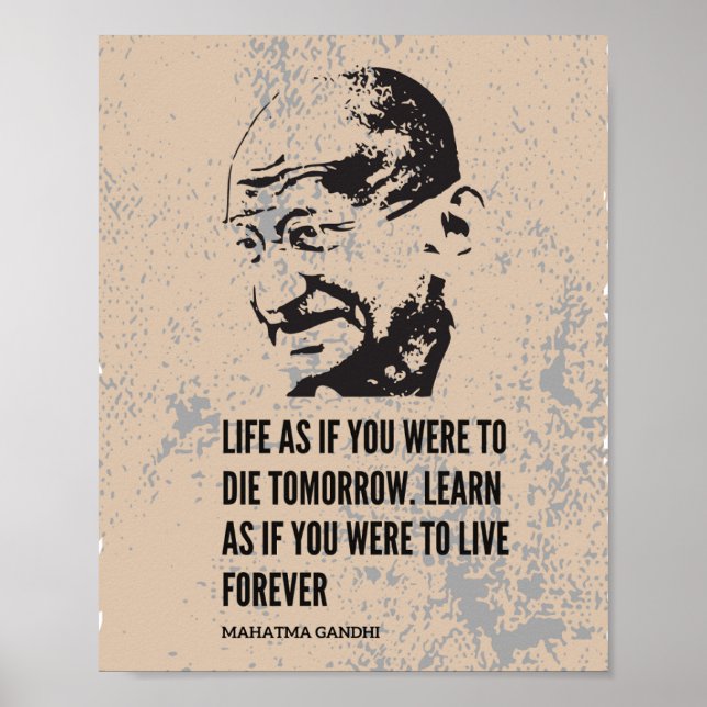 Poster du Mahatma Gandhi (Devant)