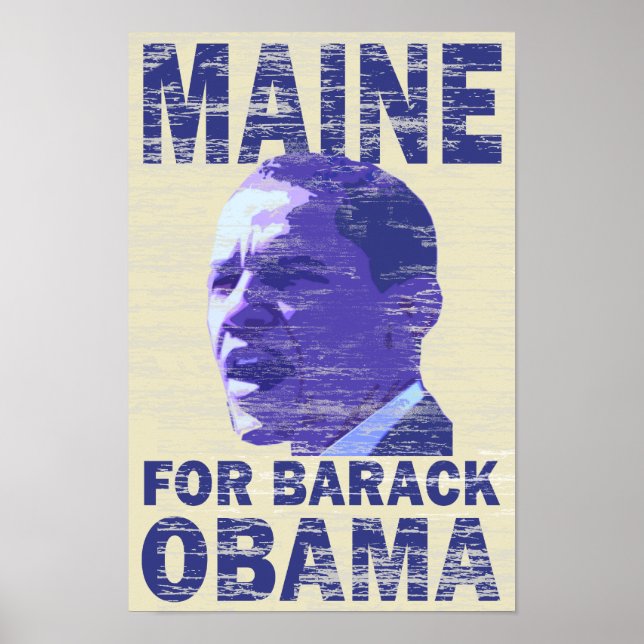 Poster du Maine pour Barack Obama (Devant)