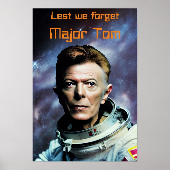 Poster du major Tom Bowie Starman (Devant)