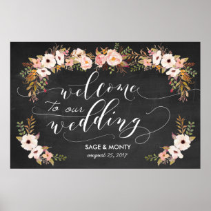 Poster du Mariage de bienvenue du tableau de bord