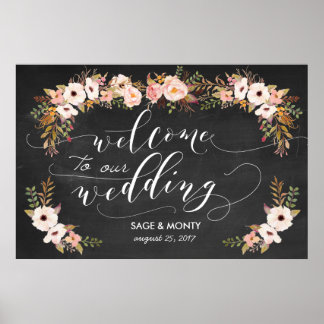 Poster du Mariage de bienvenue du tableau de bord
