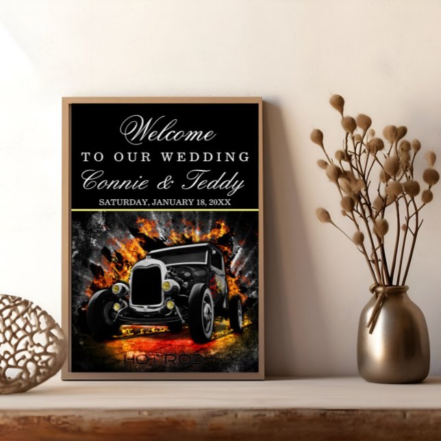 Poster du Mariage de pompiers Hot Rod (Créateur téléchargé)