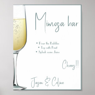 Poster du Mariage du bar Mimosa