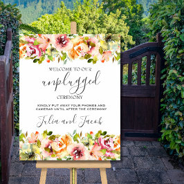 Poster du Mariage Floral de jardin d'été