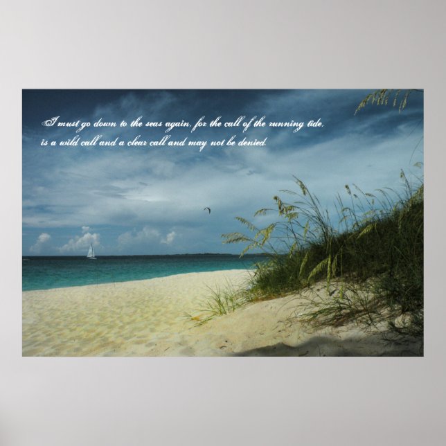 Poster du marin Bahamas Beach (Devant)
