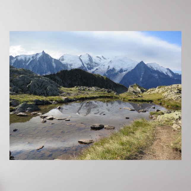 Poster du massif du Mont Blanc (Devant)