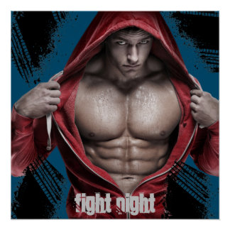 Poster du Modèle de l'événement Fight Night