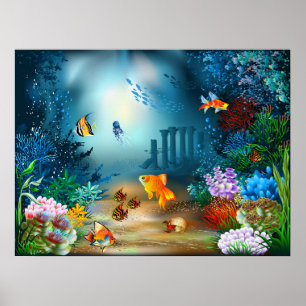 Poster du monde marin