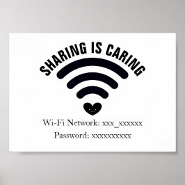 Poster du mot de passe WiFi