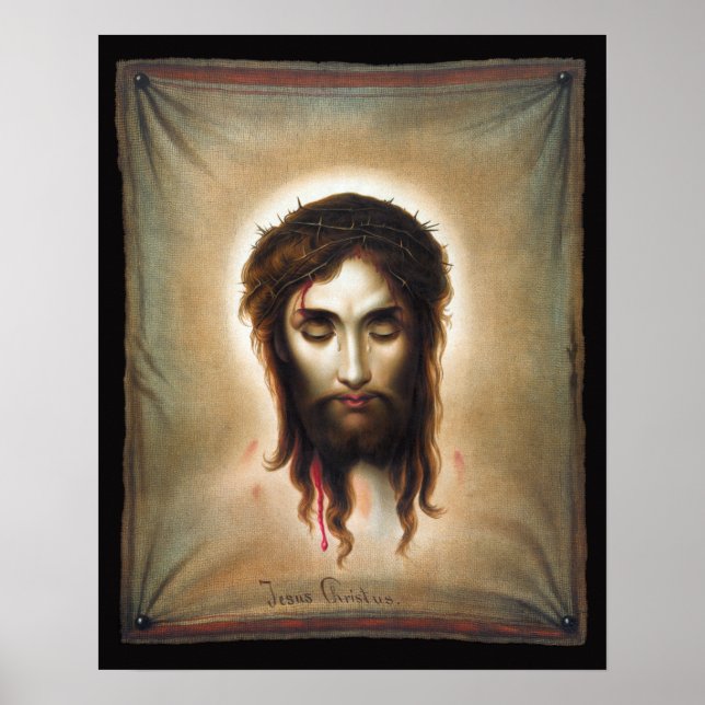 Poster du mouchoir de Veronica (Image du Christ) (Devant)