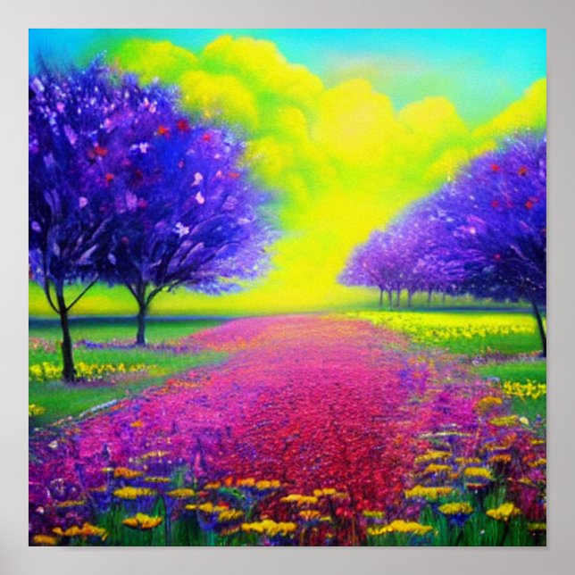 Poster du moyen de fleurs (Devant)