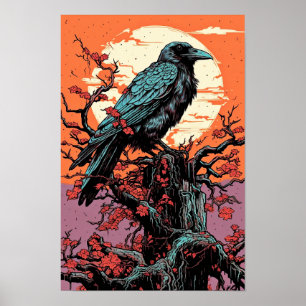 Poster du mur du corbeau, Illustration artistique