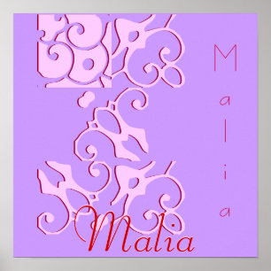 Poster du nom du concepteur Malia
