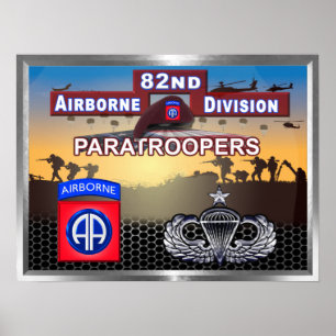 Poster du parachutiste principal de la 82e divisio