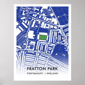 Poster du parc Fratton - Accueil du FC Portsmouth