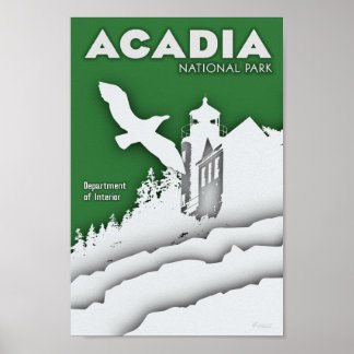 Poster du parc national Acadia