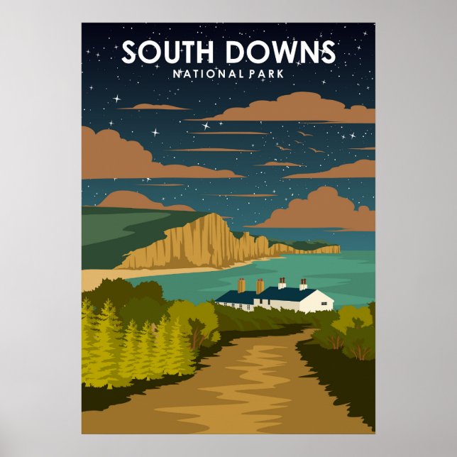 Poster du parc national de South Downs (Devant)