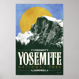 Poster du parc national Yosemite