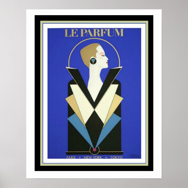 Poster du Parfum Art Déco 16+ x 20 (Devant)