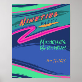 Poster du parti Bold Nineties