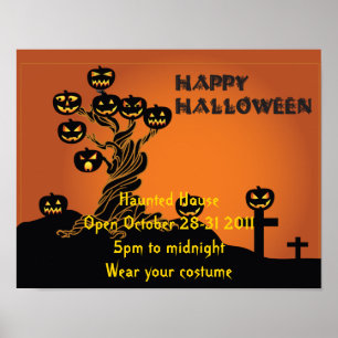 Poster du parti Halloween