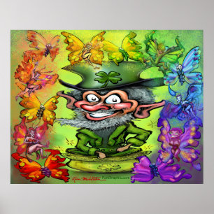 Poster du parti Leprechaun Rainbow Pixies