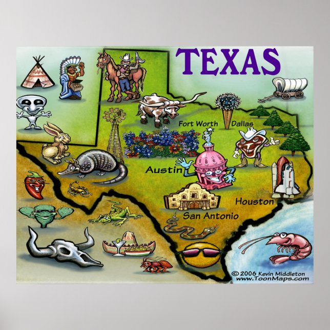 Poster du pays de Texas Hill (Devant)