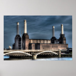Poster du paysage de Battersea London