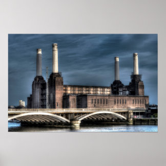 Poster du paysage de Battersea London