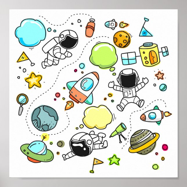 Poster du petit astronaute (Devant)