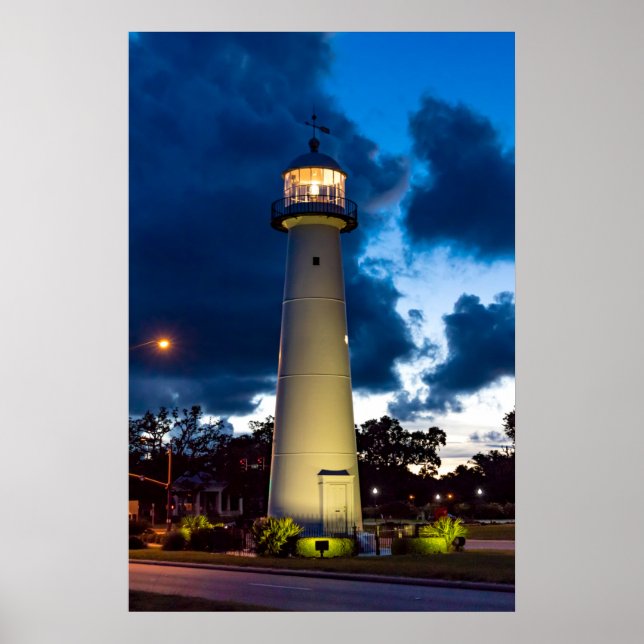 Poster du phare de Biloxi 20x30 (Devant)