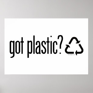 Poster du plastique ?Panneau de recyclage