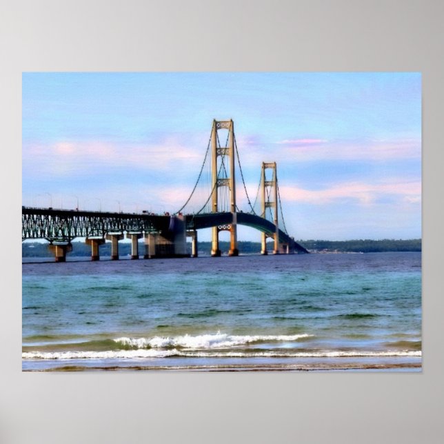 Poster du pont Mackinaw (Devant)