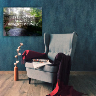 Poster du pont proverbe commercial de tout le mond