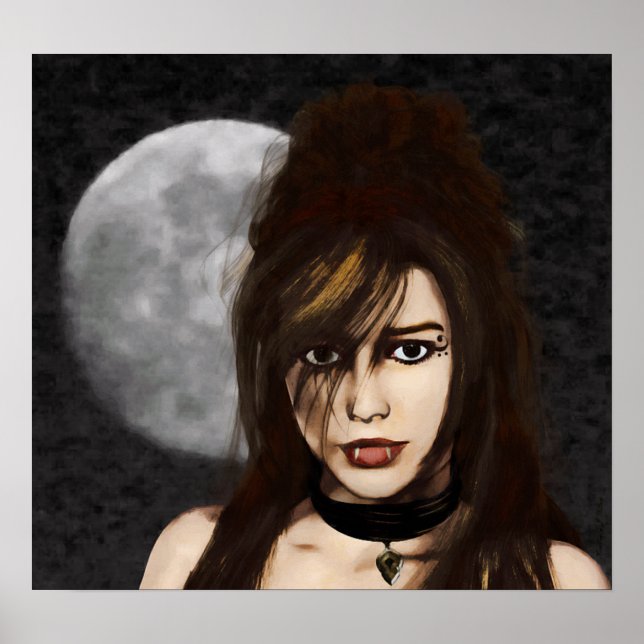 Poster du portrait de nuit (Devant)