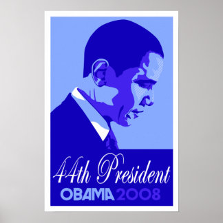 Poster du président Obama Blue 44th