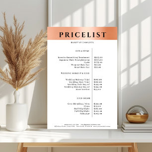 Poster du Prix du Salon Moderne Simpel Orange