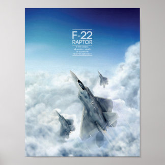 Poster du Raptor F-22 de Lockheed Martin