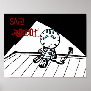 Poster du robot triste